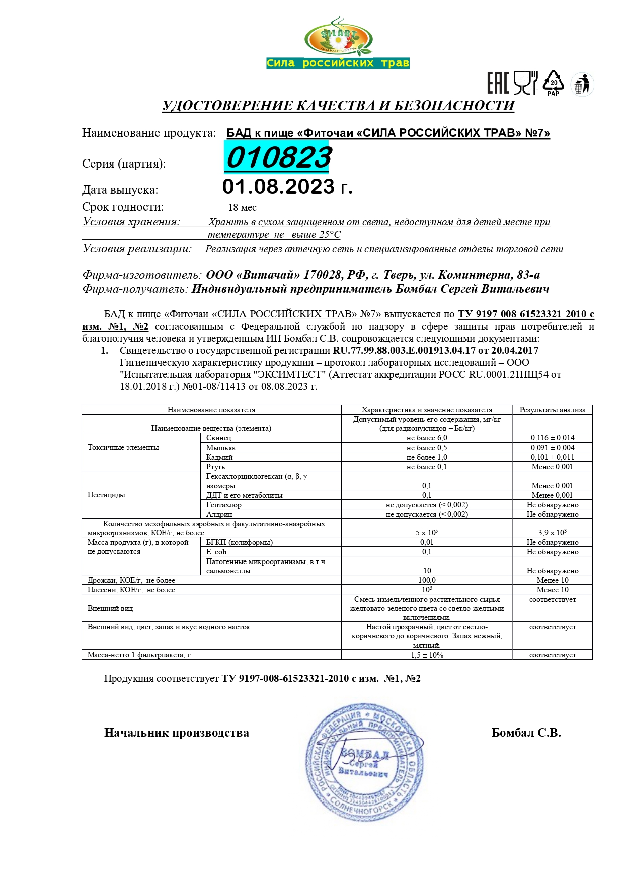 Паспорт №082023